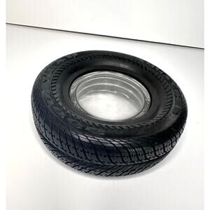 Original Vintage Goodyear Radial Tire Ashtray complete with Clear Insert